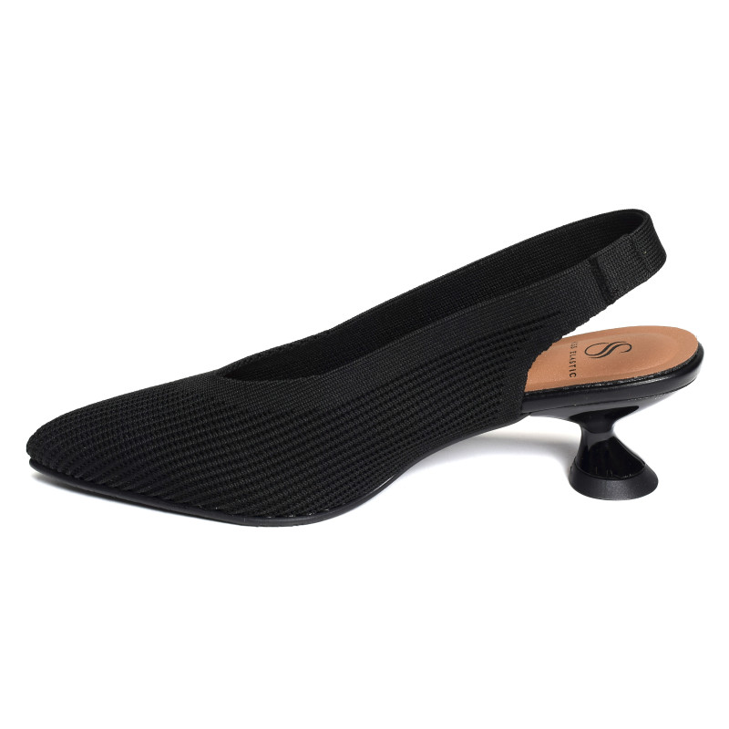 REINE 76626 Noir, Slingback Miss Elastic