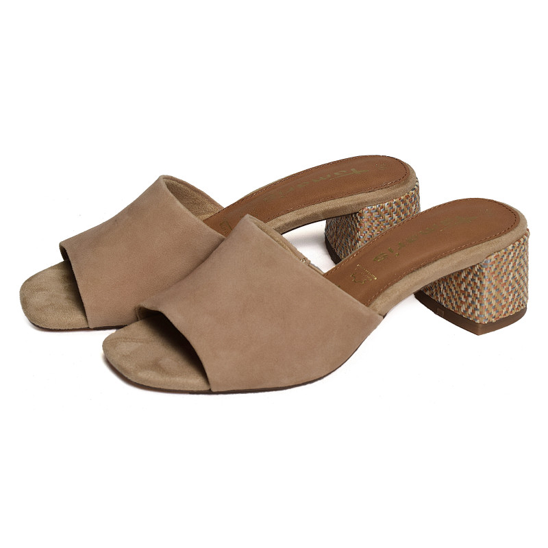 27204 Tan, Mules Tamaris