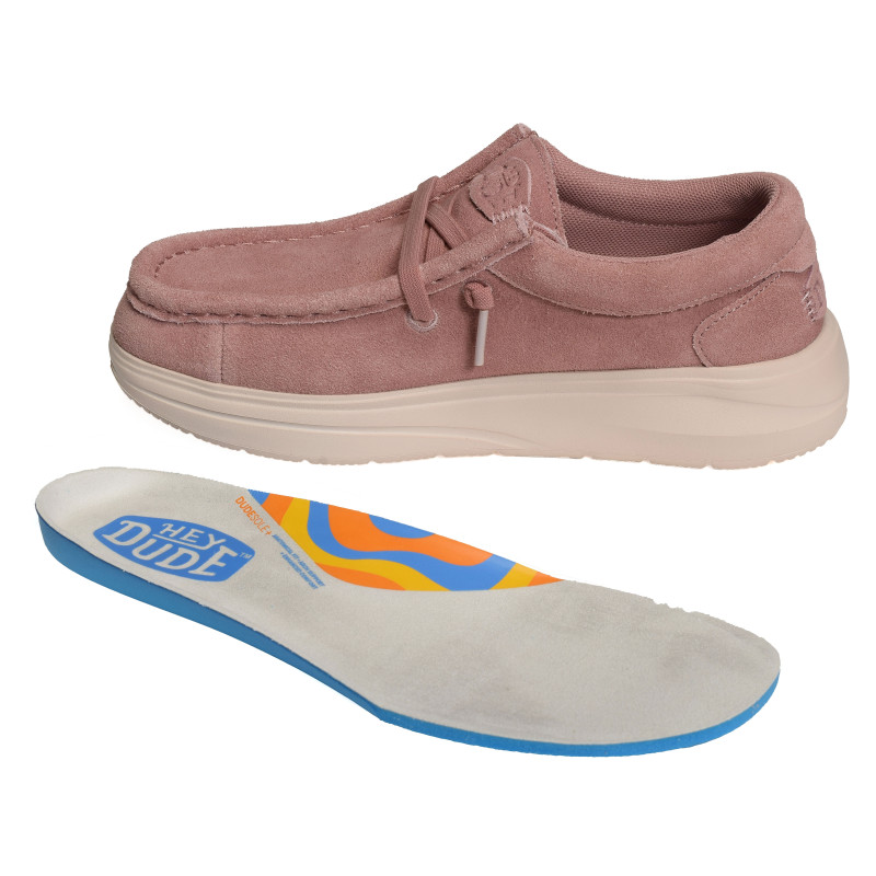 WENDY COMF SUEDE Rose, Slip-On HeyDude