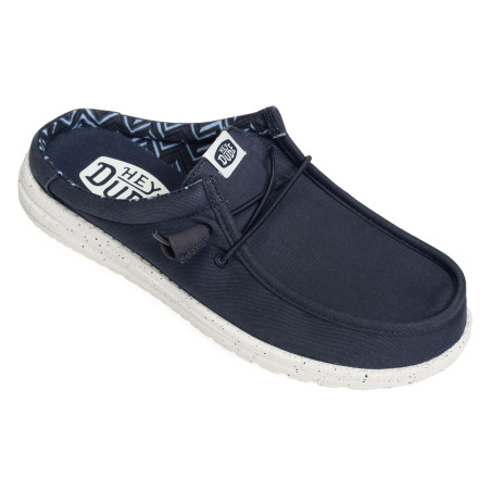 WALLY SLIP CANVAS Marine, Mules HeyDude