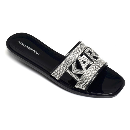 JELLY Noir Argent, Mules Karl Lagerfeld