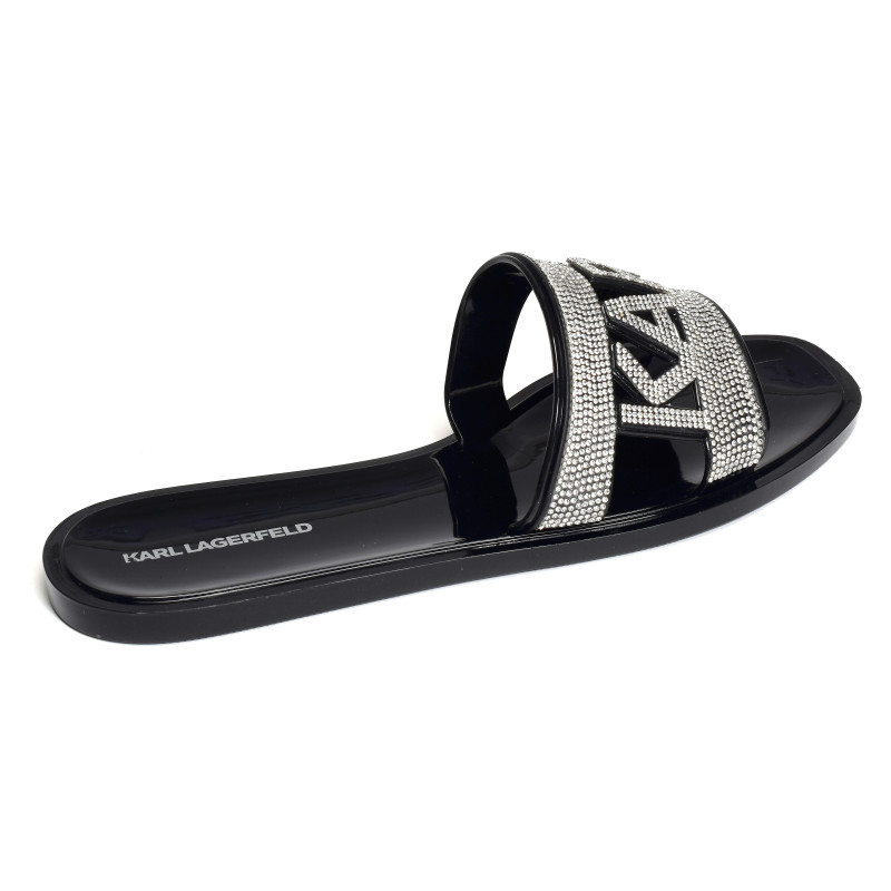 JELLY Noir Argent, Mules Karl Lagerfeld