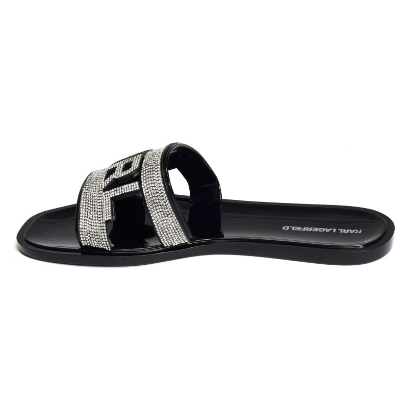 JELLY Noir Argent, Mules Karl Lagerfeld