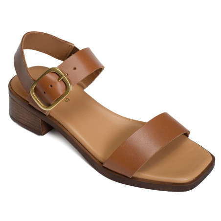 CIARA SANDALE Camel, Nu-Pieds à talon Schmoove