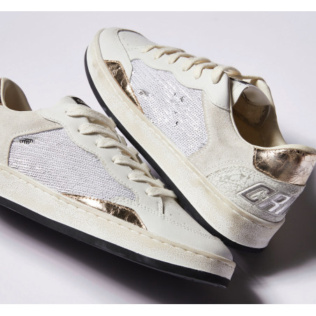 CHELSEA Blanc, Sneakers basses Crime London