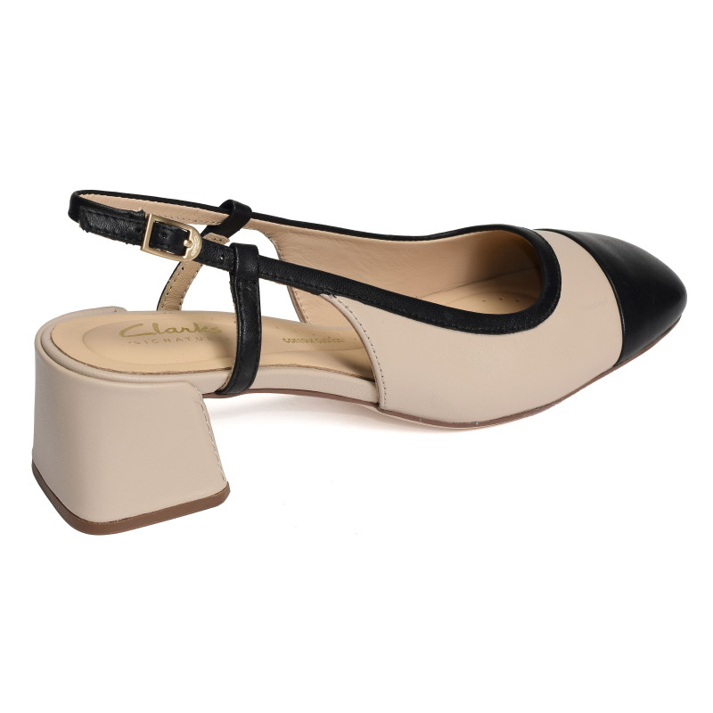 NYTA45 SLING Beige Noir, Slingback Clarks