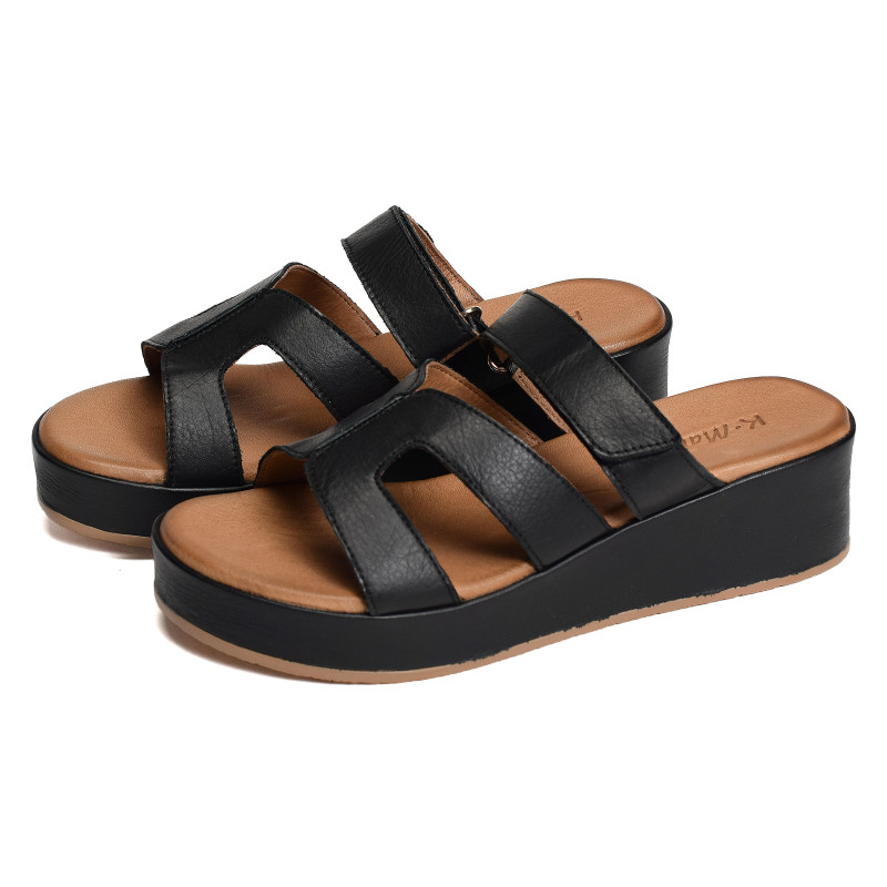 GANEUR Noir, Mules K.Mary