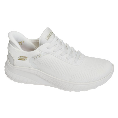 BOBS SQUAD CHAOS CURRENT MU Blanc, Slip-On Skechers