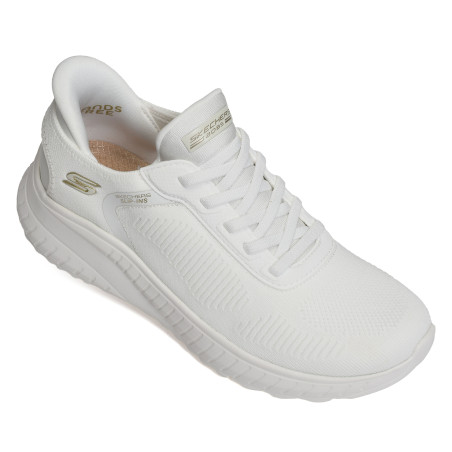 BOBS SQUAD CHAOS CURRENT MU Blanc, Slip-On Skechers