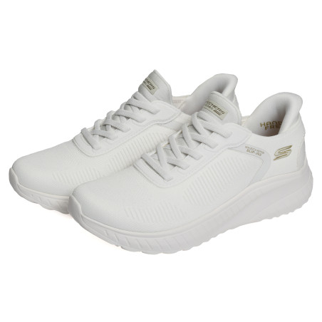 BOBS SQUAD CHAOS CURRENT MU Blanc, Slip-On Skechers