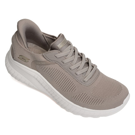 BOBS SQUAD CHAOS CURRENT MU Taupe, Slip-On Skechers