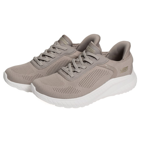 BOBS SQUAD CHAOS CURRENT MU Taupe, Slip-On Skechers