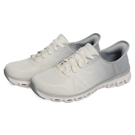 GLIDE STEP EXCITE Gris, Baskets running Skechers