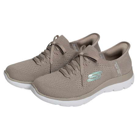 SUMMITS NEW DAILY Taupe, Slip-On Skechers