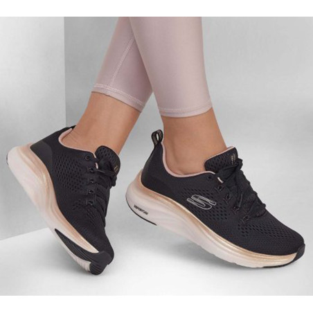 VAPOR FOAM MIDNIGHT GLIIMMER Noir, Baskets running Skechers