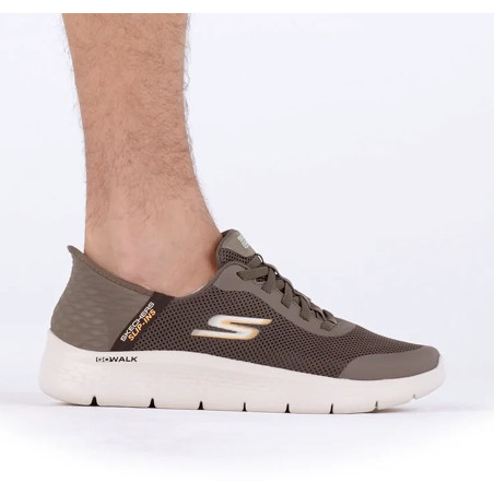 GO WALK FLEX HANDS UP Brun, Slip-On Skechers