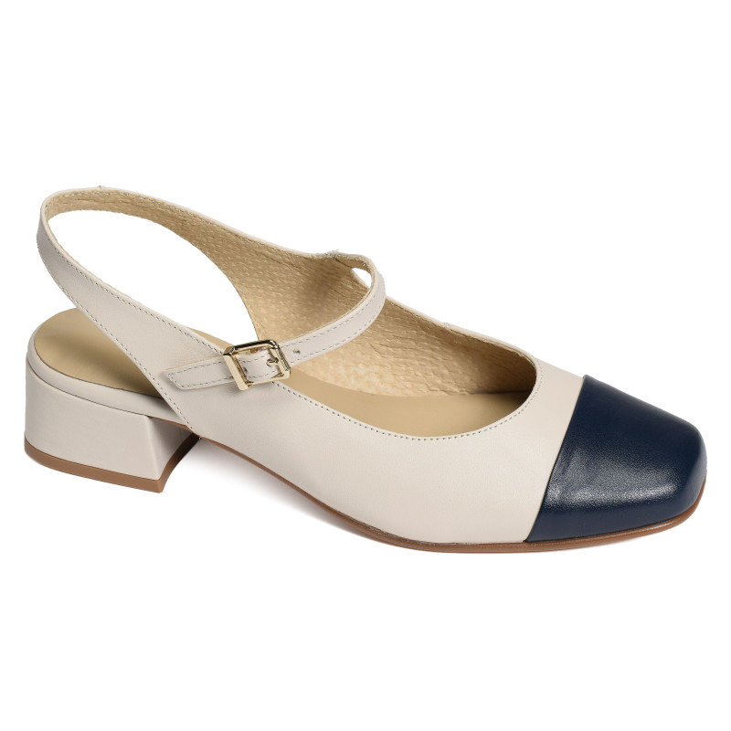 715 Beige Marine, Slingback Folie's