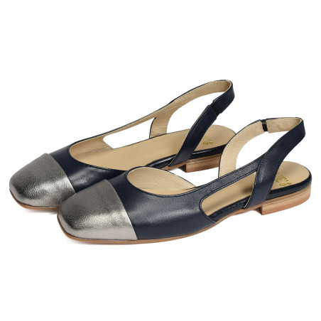 TIRADE Marine Gris, Slingback Folie's