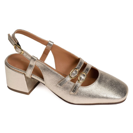 BERENICE Or, Slingback Maison Toufet