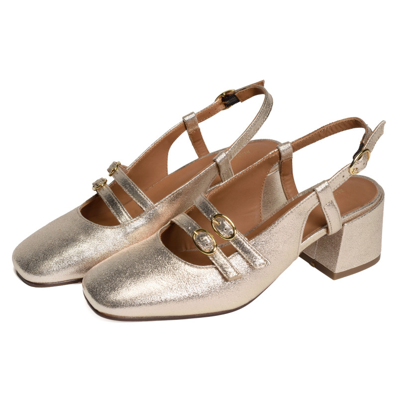 BERENICE Or, Slingback Maison Toufet