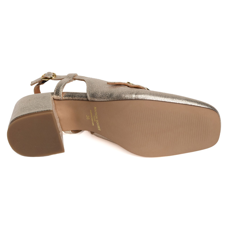 BERENICE Or, Slingback Maison Toufet