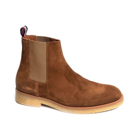 HILFIGER CREPE SUEDE CHELSEA 4871 Marron, Chelsea boots Tommy Hilfiger