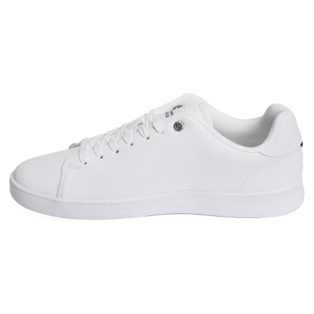 COURT CUPSOLE RWB LTH 4966 Blanc, Sneakers basses Tommy Hilfiger