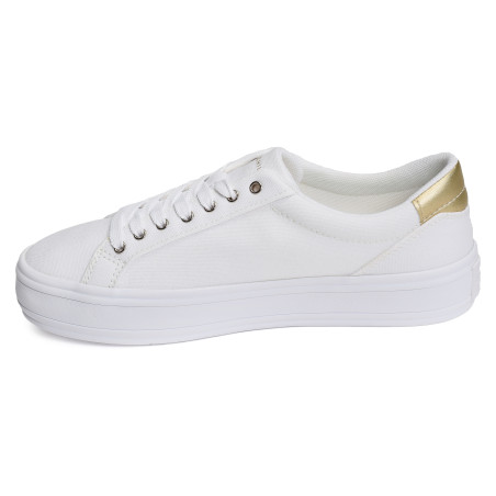 ESSENTIAL VULC CANVAS SNEAKER 7682 Blanc, Chaussures basses Tommy Hilfiger