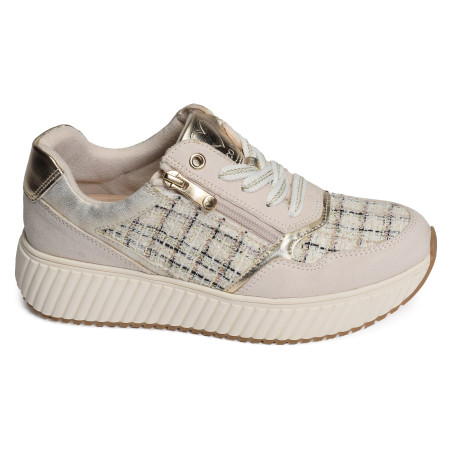 23741 Beige, Sneakers basses Marco Tozzi