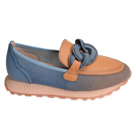 LOIRA 243270 Orange Bleu, Mocassins Hispanitas