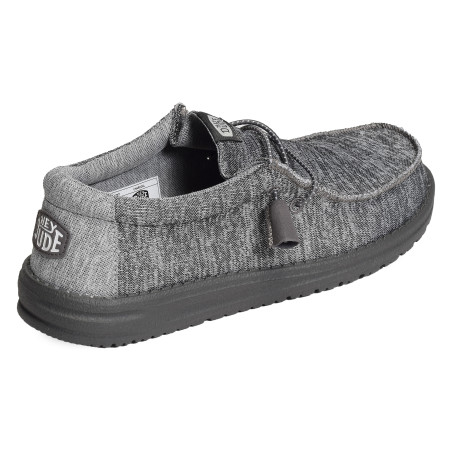 WALLY SPORT KNIT Anthracite, Chaussures basses HeyDude