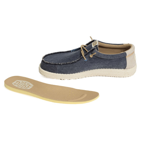 WALLY COASTLINE JUTE Marine, Chaussures basses HeyDude