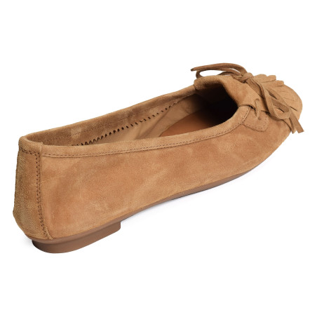 HINDI Marron, Ballerines Reqins