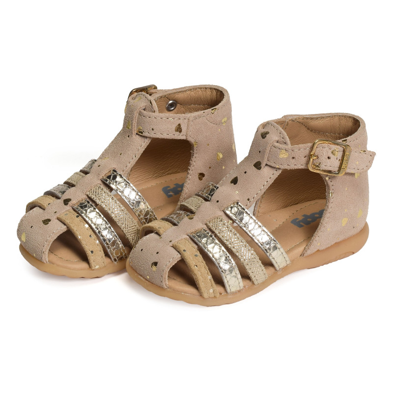 ZEPA Beige, Sandales plates & Nu-Pieds Bopy