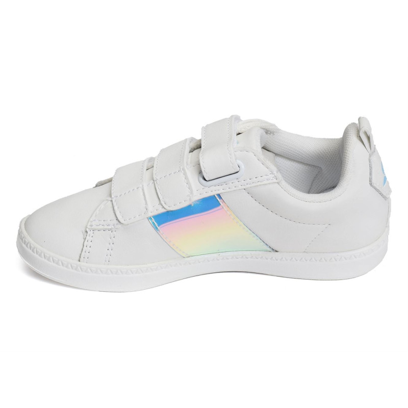 COURTCLASSIC PS Blanc Argent, Sneakers basses Le Coq Sportif