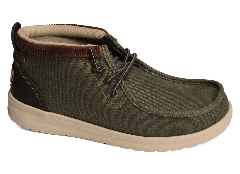 Heydude chaussures en toile Wally mid gripr workwear