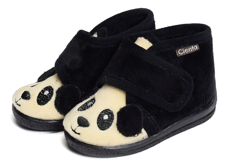 Cienta chaussons et pantoufles Bota velcro panda grenoble3292801_4