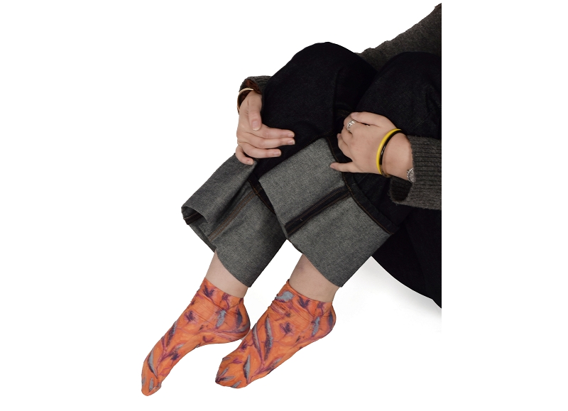 Clovis clothilde chaussettes Tango floral3407101_3