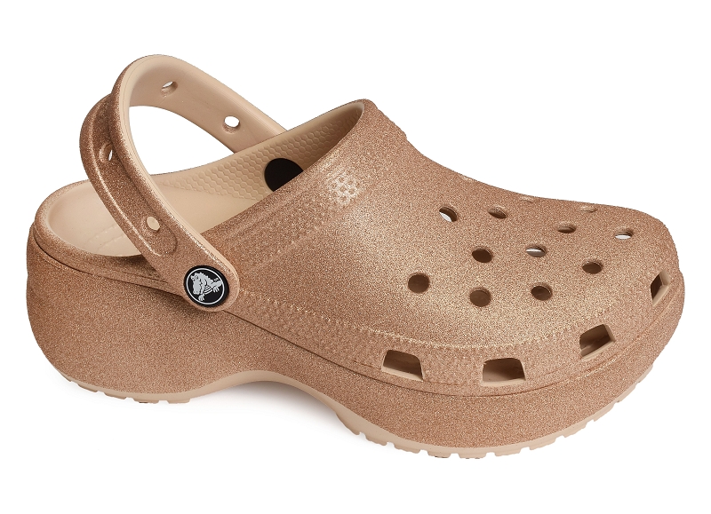 Crocs tongs et claquettes Classic platform glitter clog