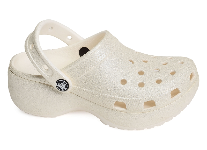 Crocs tongs et claquettes Classic platform glitter clog