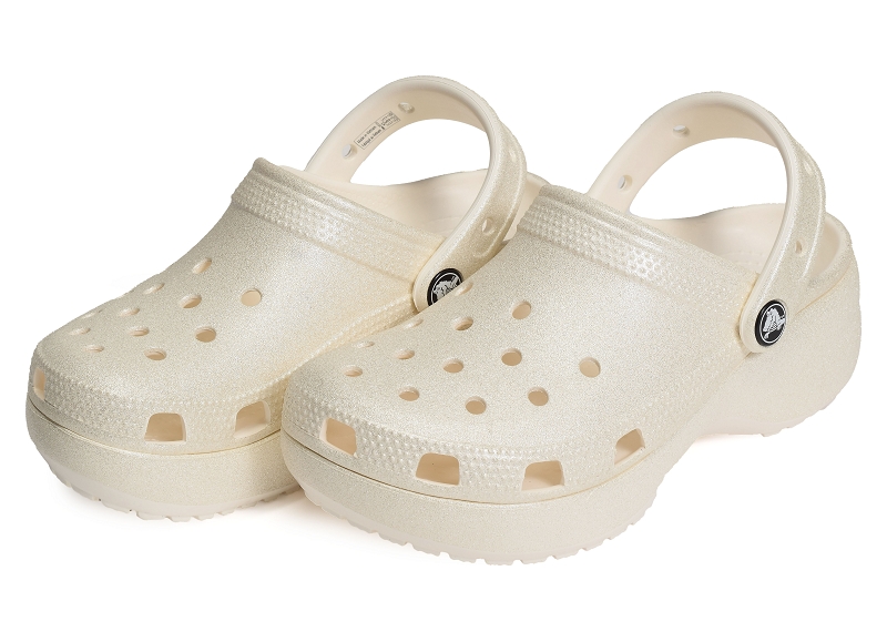 Crocs tongs et claquettes Classic platform glitter clog9662502_4