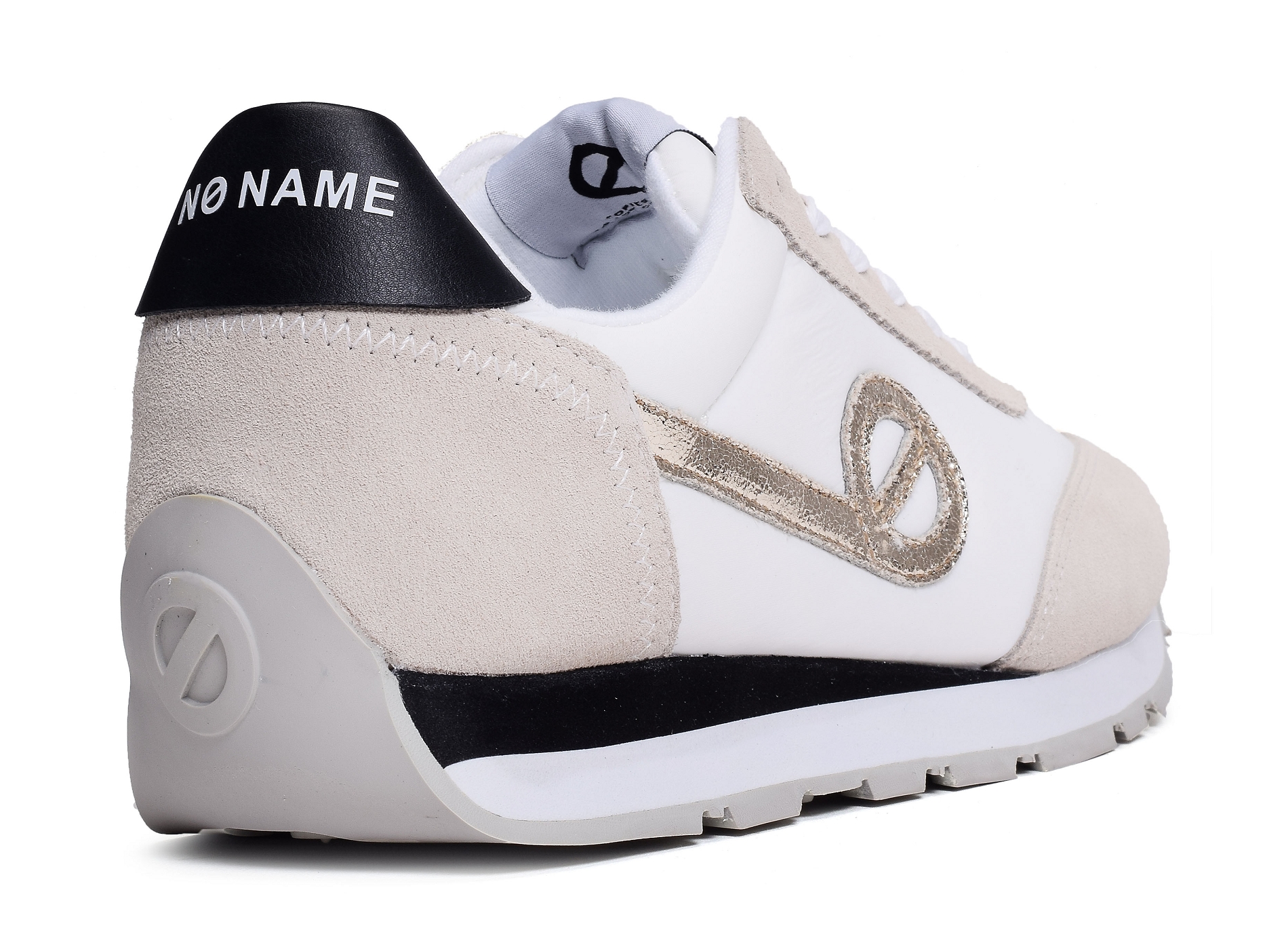 Baskets City Run Jogger Blanc - NO NAME - Homme - Cuir - Lacets - Plat