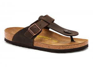 Birkenstock medina cuir Marron