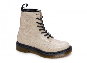 Doc martens 1460 snake blanc beige